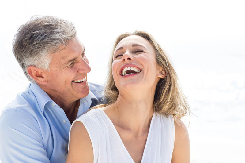 Dental Implant Patient Smiling Together